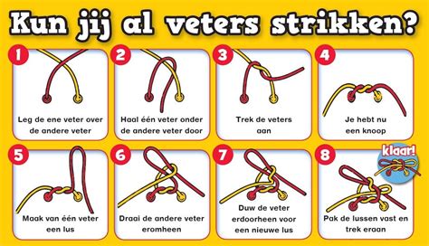 stappenplan veters strikken